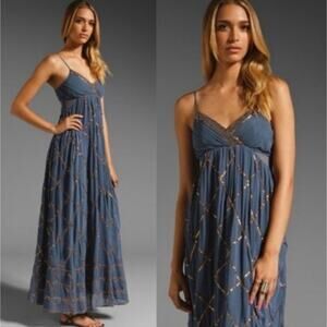 Free People Smoke and Mirrors Embellished Size 4 Dress